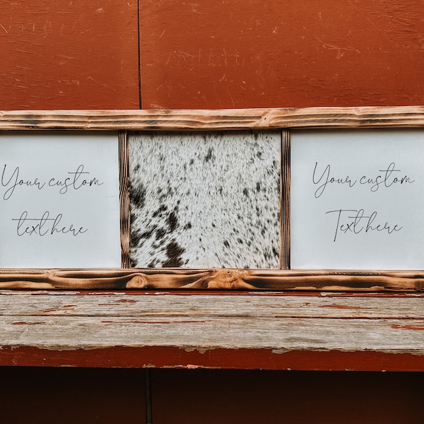 Cowhide Wedding Branding Etsy