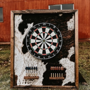 Genuine cowhide dart board
