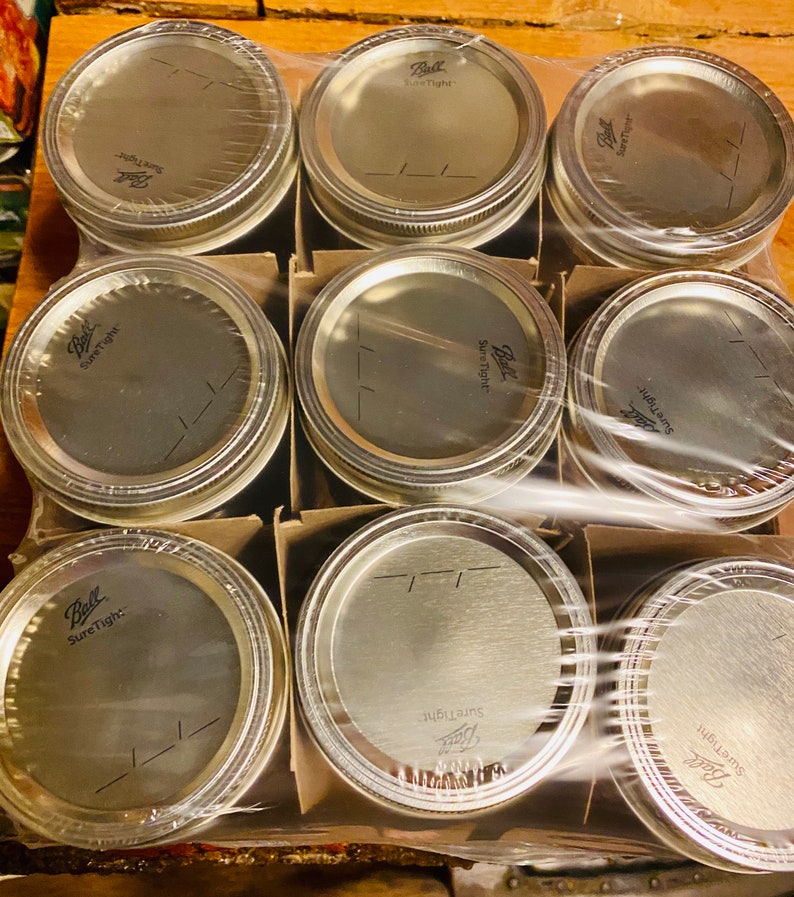 Ball Pint and Half Mason Wide Mouth Mason Jars New in Case - Etsy