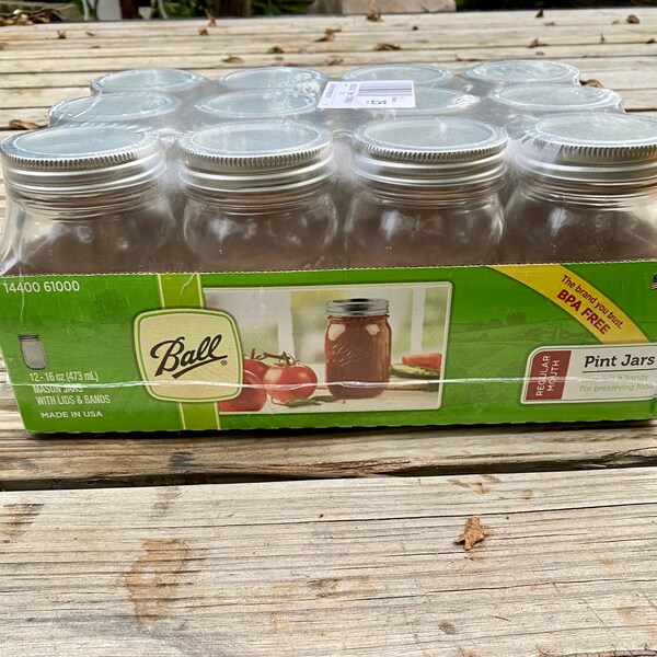 Green Canning Jars Etsy