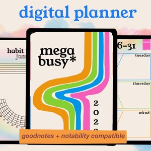 2022 Digital Planner, IPad Planner, Daily Planner, Selfcare Planner, GoodNotes, Notability, Habit Tracker, Mood Tracker, Editable PDF