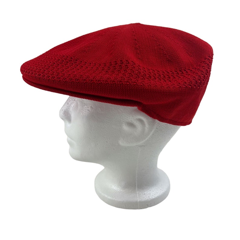 Vintage Red Newsboy Cap Beret Style Hat Retro 80s 90s Fashion Etsy