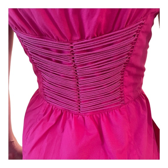 Vintage Thierry Mugler Corset Dress: Fuschia Pink 90s Couture