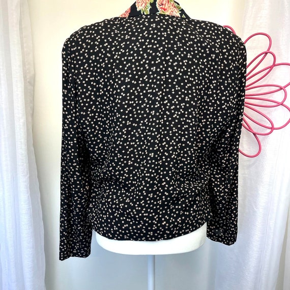 Carole Little Vintage Button Down Crop Blouse, Ca… - image 2