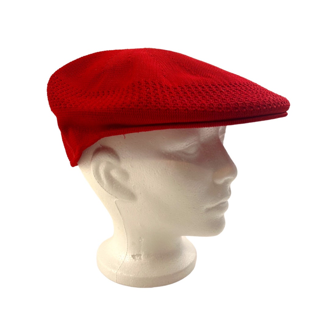 Vintage Red Newsboy Cap Beret Style Hat Retro 80s 90s Fashion Etsy