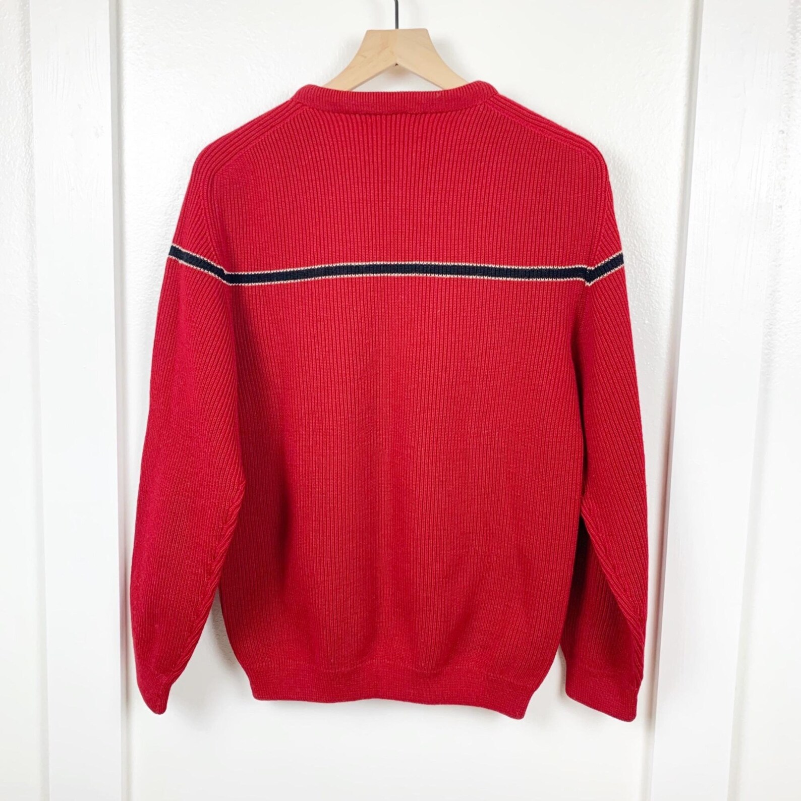 womens red ski sweater