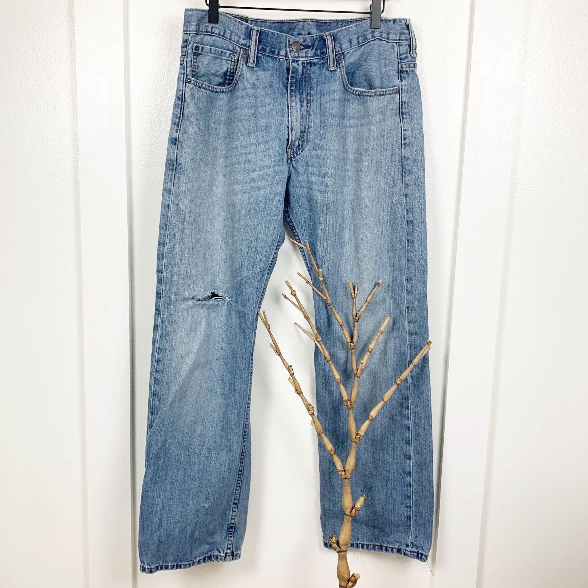 Vintage Levis 569 High Rise Distressed Jeans - Etsy