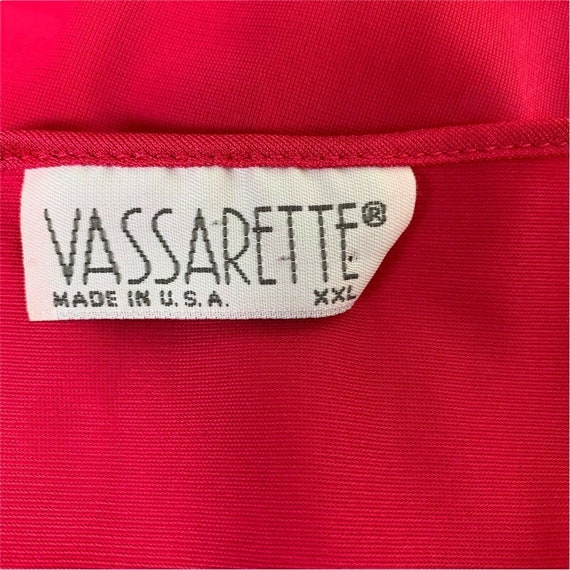 Vassarette Vintage Embroidered Button-Up Bed Jack… - image 6