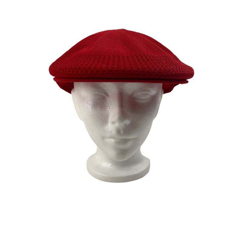Vintage Red Newsboy Cap Beret Style Hat Retro 80s 90s Fashion Etsy