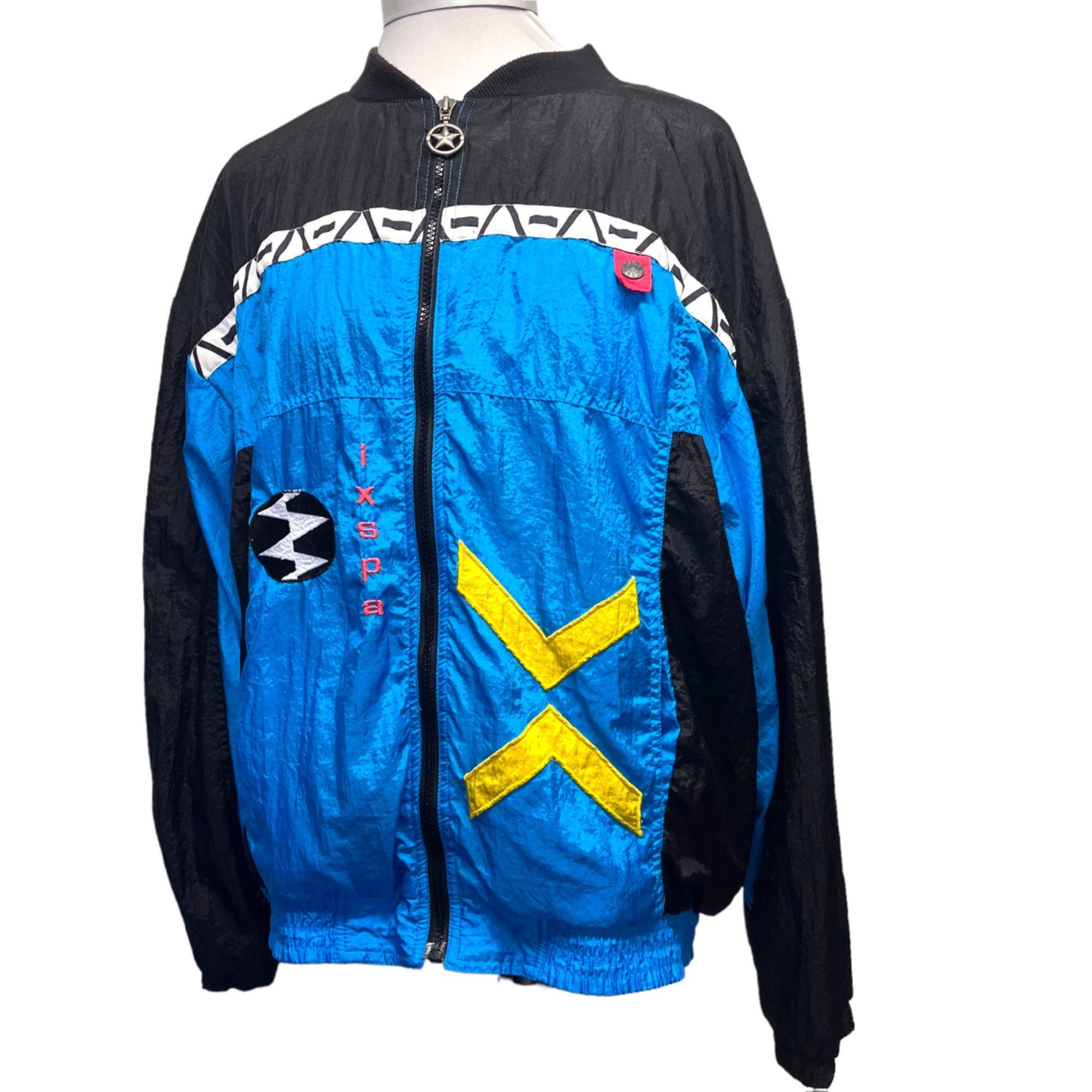 Vintage Ixspa Y2K Bright Funky Jamie Sadock Jacket Size Large - Etsy