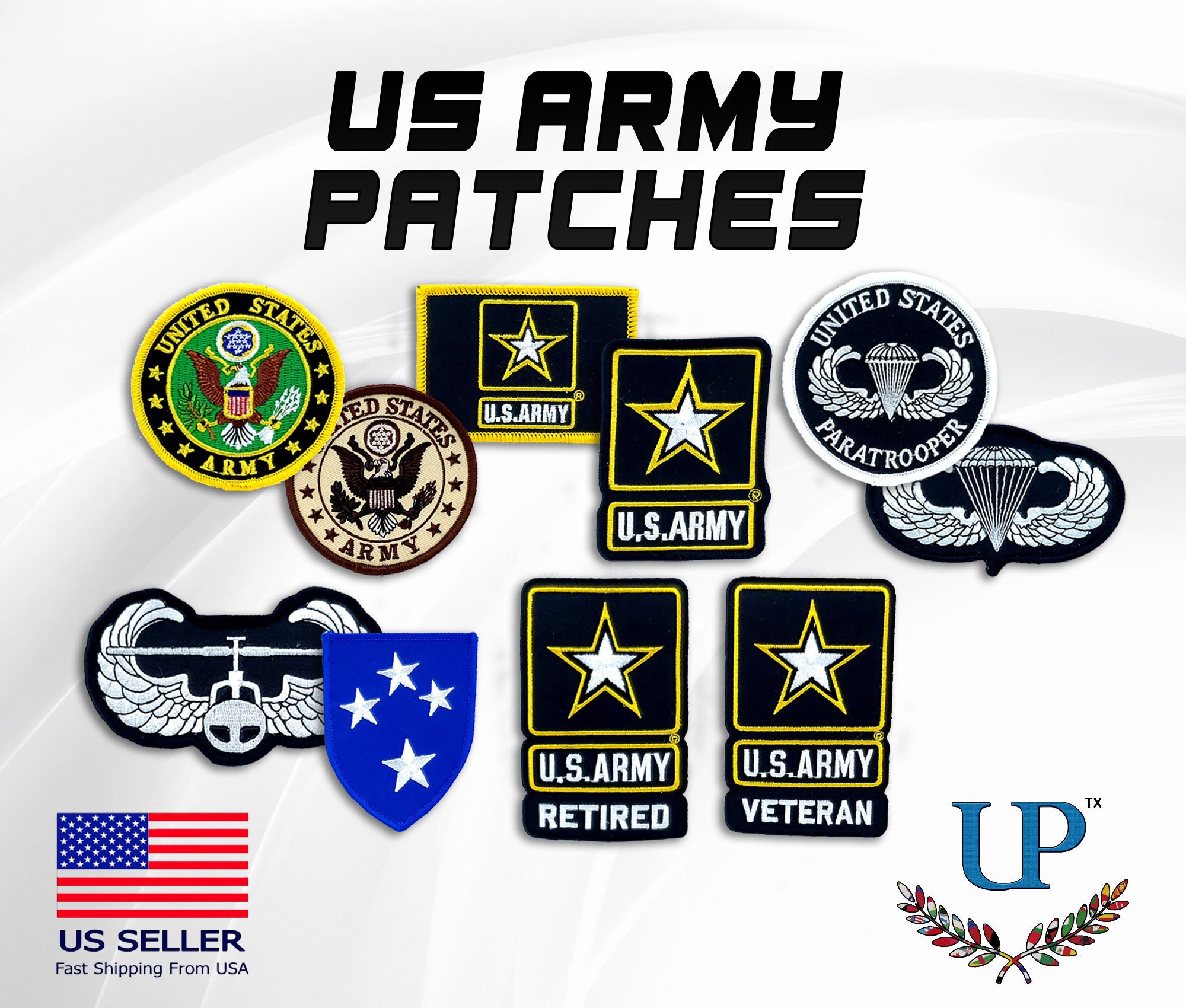 Buy Personalized Custom Embroidery Patches Your Logo Name Army Military  Hook Patches Applique PVC Woven Stickers Badge for Clothing Online - 360  Digitizing - Embroidery Designs