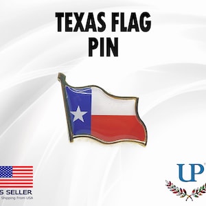 Texas Flag Lapel Pin, State of Texas Flag Lapel Pin, Texan Lapel Pins, TX Flag Lapel Pins, State Flag Pins