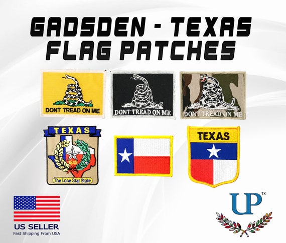 Gadsden Flag Shoulder Patch - Iron-On