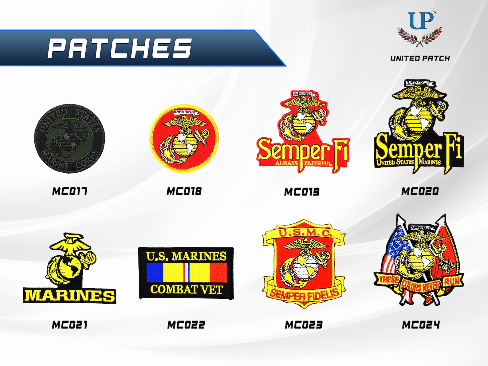 Marine Corps Patches With Iron on and Velcro Fastener Backing Etsy