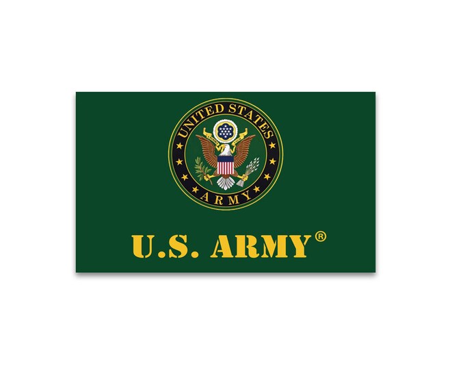 U.S. Army 3ft X 5ft Polyester Flag, Army Flag, Green US Army Seal Logo