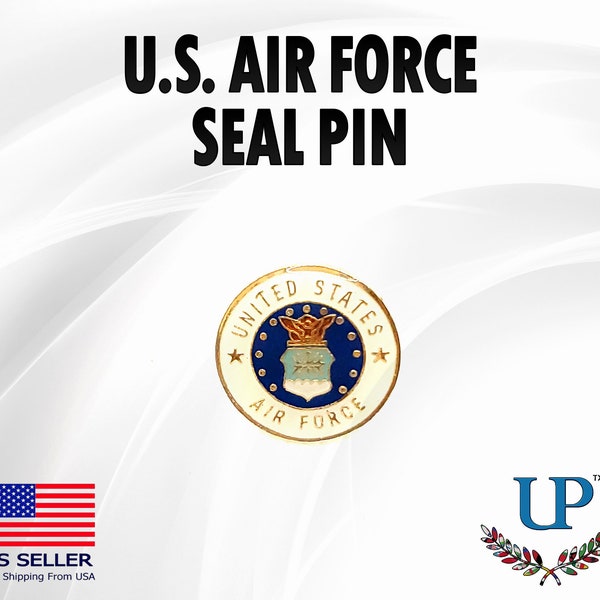 U.S. Air Force Seal Lapel Pin, U.S. Air Force Old Logo Lapel Pin, U.S. Air Force Seal lapel pin for man and woman, lapel pins for military