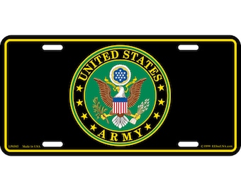 VETERAN SOLDIERS USA FLAG Custom License Plate Military Emblem SEALS Version VETERAN SOLDIERS USA FLAG Custom License Plate Military Emblem SEALS Version
