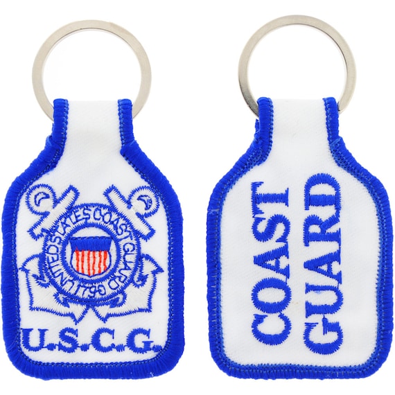 US Coast Guard Embroidered Keychain 