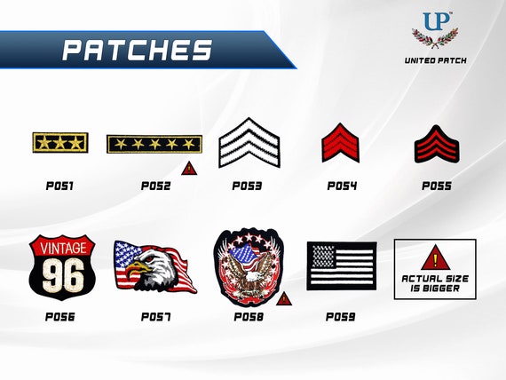 US Army Patches With Iron-on and Velcro Fasteners, Retired and Veteran  Patches, Embroidered US Army Patches for Jackets, T-shirts, Masks 