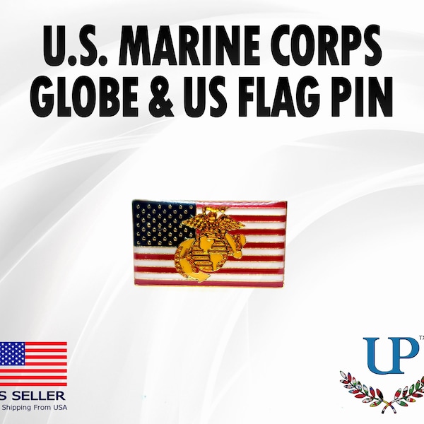 Eagle Globe and Anchor Lapel Pin, Marines Golden Globe Lapel Pin, US Marines Logo lapel pins for man and woman, USMC lapel pins, marine pins