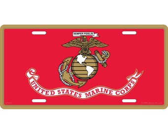 red XiongYe Chen United States Marine Corps Flag License Plate 12 X 6Novelty Auto Car Tag Personalized Aluminum Car Tags with 4 Holes red XiongYe Chen United States Marine Corps Flag License Plate 12 X 6Novelty Auto Car Tag Personalized Aluminum Car Tags with 4 Holes