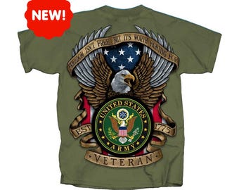 U.S. Army Veteran T-Shirt, Proud To Have Served Army Veteran T-Shirt, U.S. Army Patriotic T-Shirt, Army Seal Veteran T-Shirt, Army Vet Tee