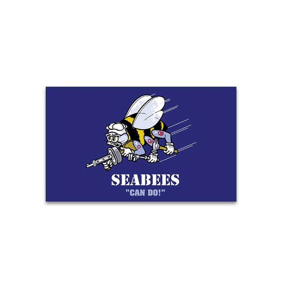 Details about   3x5 ft SEABEES Flag Polyester 