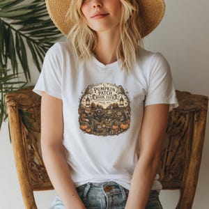 Pumpkin Patch Book Club Shirt, Fall Book Lover Tee, Cozy Reading Shirt Autumn Reader, Cottagecore Halloween, Woodland Animal, Librarian Gift