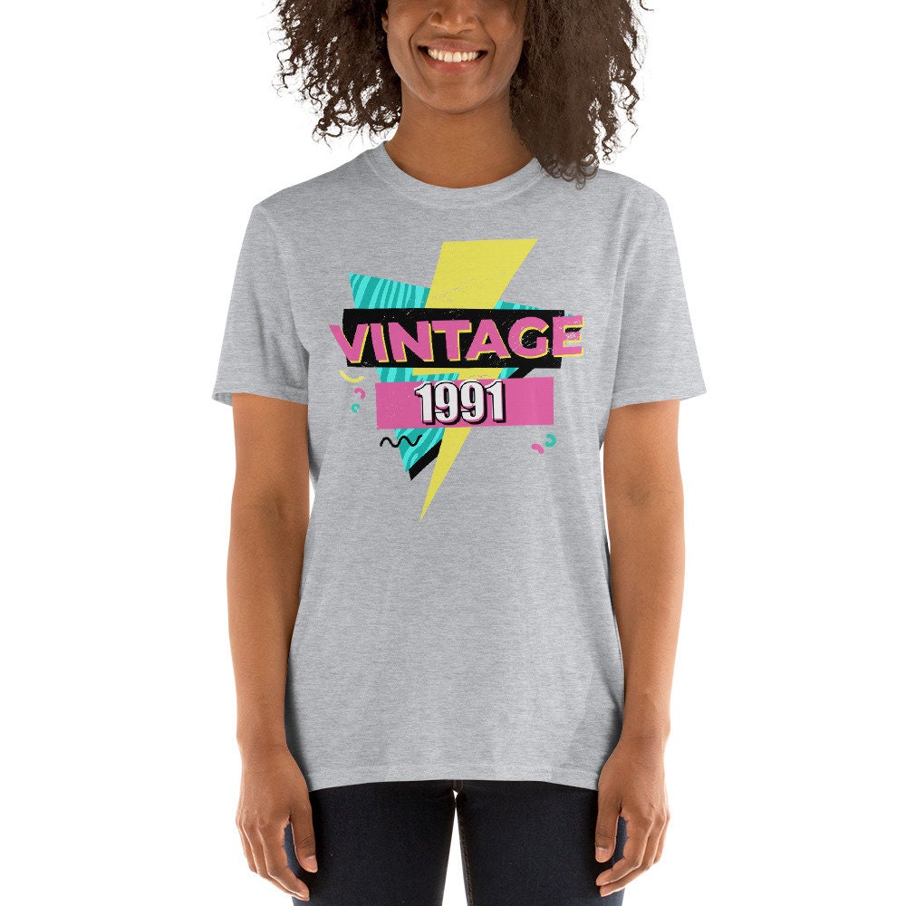Vintage 1991 Birthday Shirt Hello Thirty Shirts 30th - Etsy