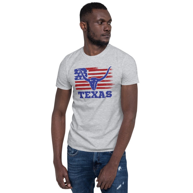 Texas American Flag Longhorn Veterans Day USA Patriotic Etsy