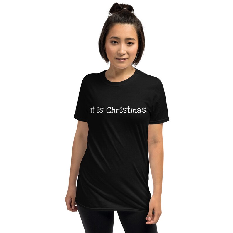 Christmas T-shirt Friend gift dad gift Funny Office Christmas Shirt Short-Sleeve Unisex T-Shirt Office Fan It is Christmas