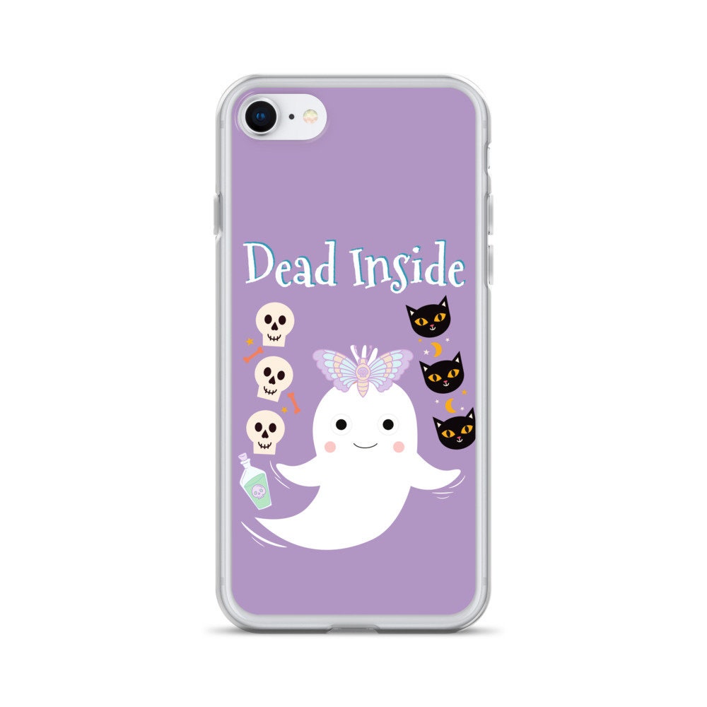 Pastel Goth Dead Inside Iphone 11 Case Ghost Phone Case Etsy