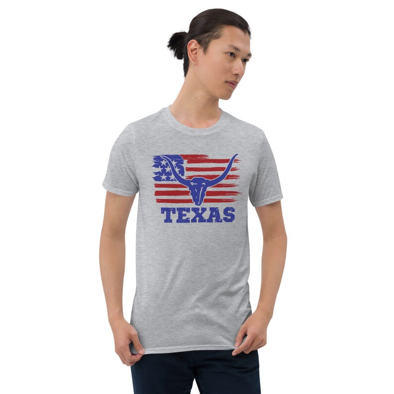 Texas American Flag Longhorn Veterans Day USA Patriotic Etsy
