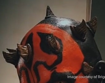 Darth Maul Horns - Highly Accurate Unpainted Set - Black High-Impact Resin