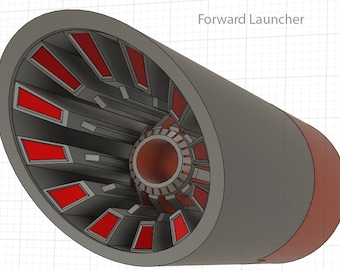 Forward and Rear 1/350 Battlecruiser Torpedo Launchers for the Starling Labs Ultimate K Kit