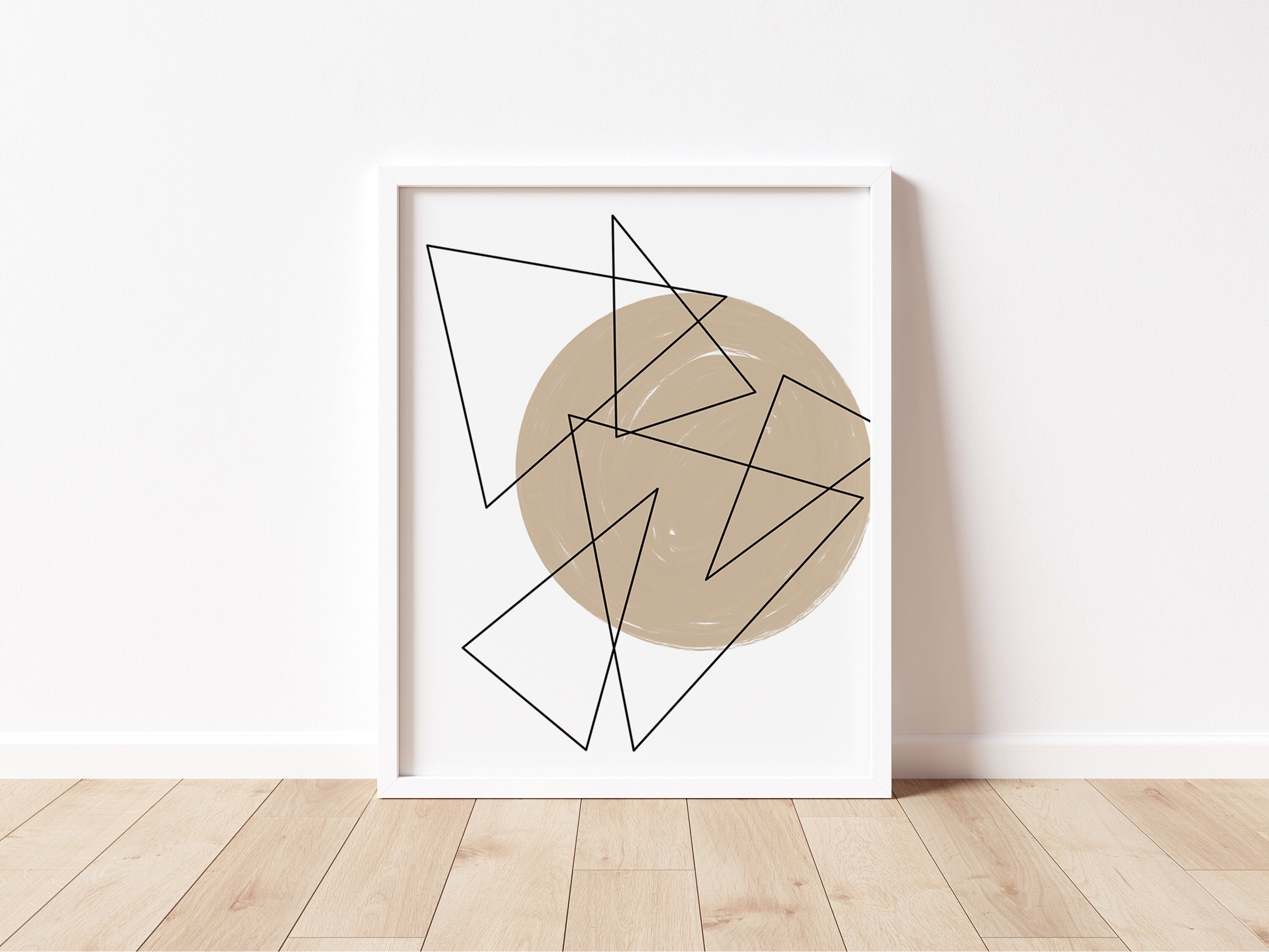 Triangle Abstract Print Minimalist Wall Art Modern Home Etsy UK