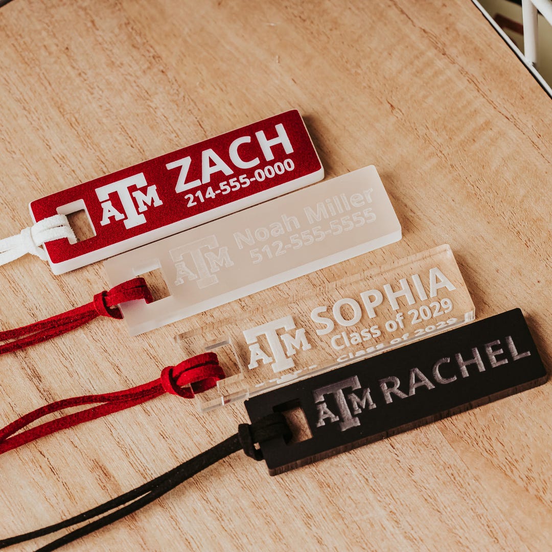 TAMU Custom Luggage Tags, Officially Licensed Texas A&M Aggie ...