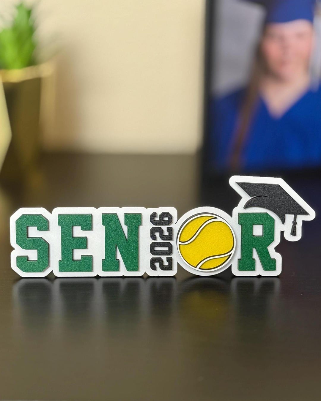 Senior Class of 2026 Tennis Sign, Graduation Party Decor for Sports ...