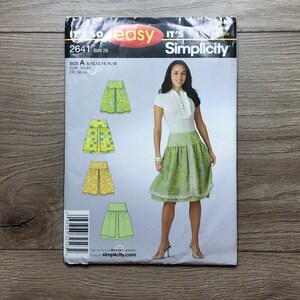 Simplicity It's So Easy Misses Skirt Sewing Pattern SZ 8-18 Waist 24-32" Hip 33.5-42"