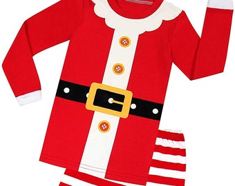 LIKESIDE✿Boy Girl Santa Print Outfits Pajamas Sleepwear Sweatshirt+Long Pants LIKESIDE✿Boy Girl Santa Print Outfits Pajamas Sleepwear Sweatshirt+Long Pants