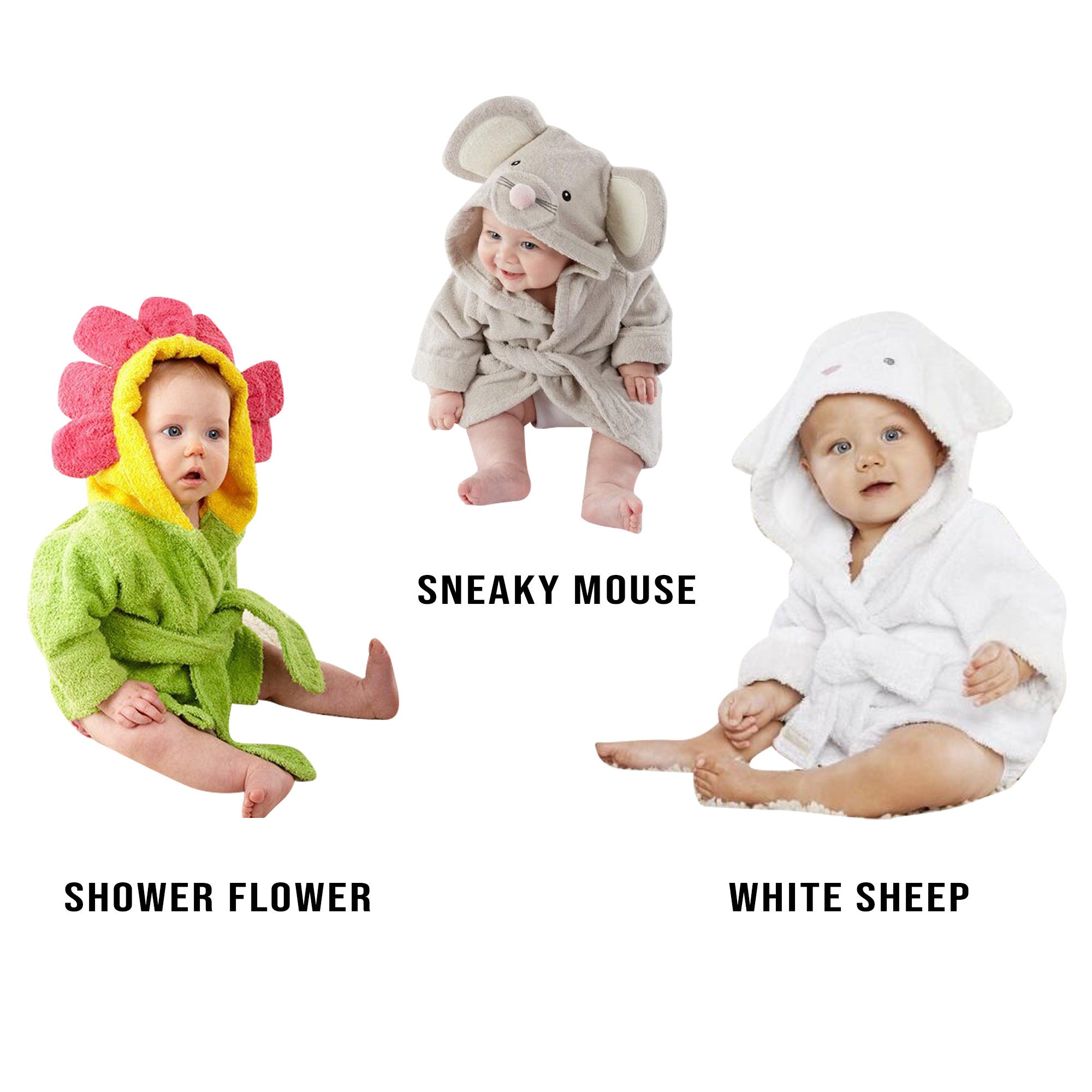 Personalized Baby Bathrobe Custom Monogram Baby Robes Name Etsy