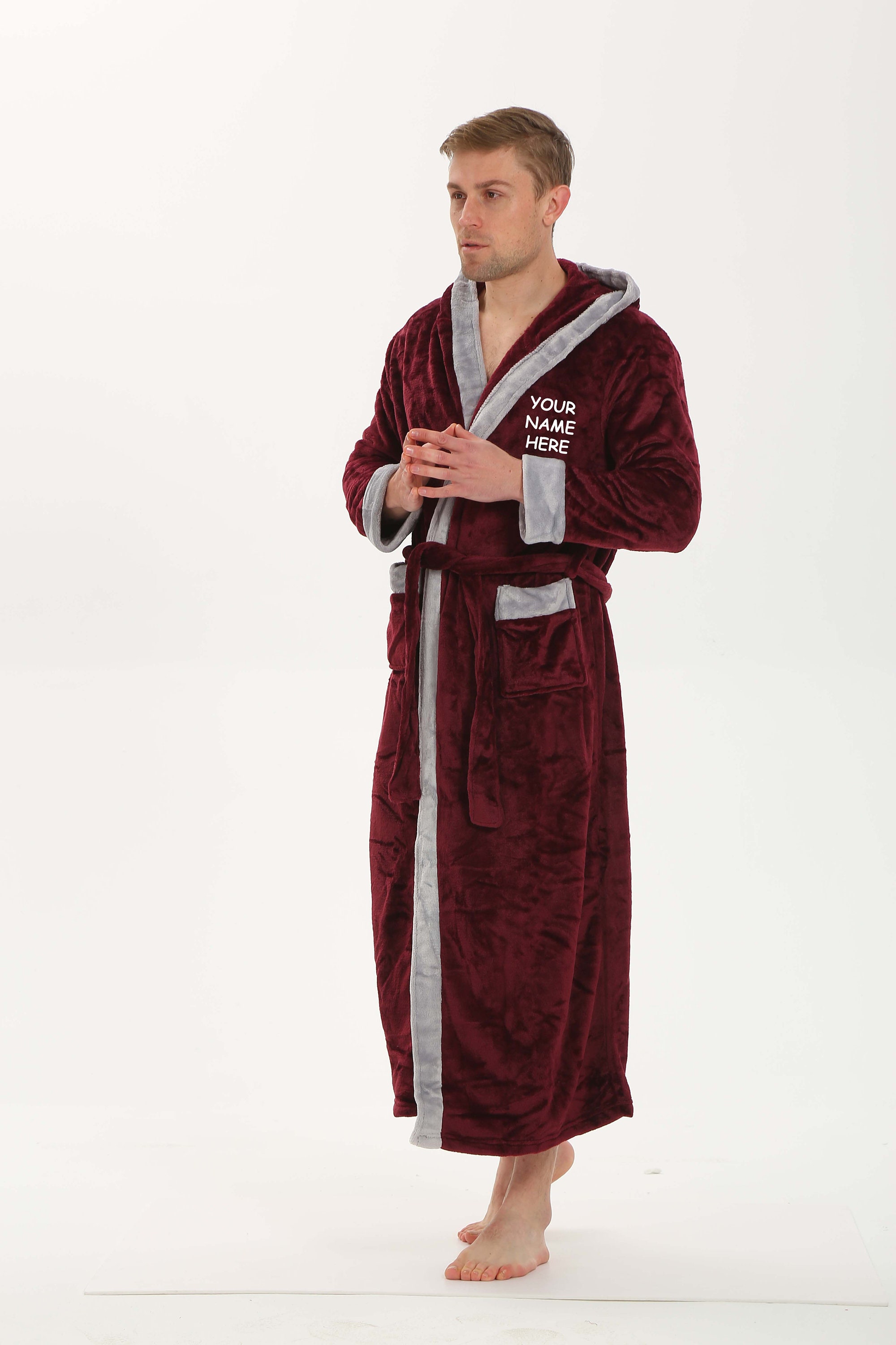 Personalized Men's Robe, Birthday Gift, Robe for Men, Men's Plush Soft ...