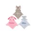 Personalized Animal Lovey Baby Blanket with Custom Embroidered Name -Security Blankets for Babies Baby Shower Luster Boys Girls Blanket Gift 