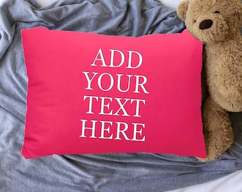 Personalized Pillow Cases - Soft and Cozy Envelope Closure Pillow Covers with Embroidered Name - Stain Resistant Microfiber Pillow Cases