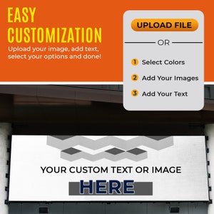 custom banner - Customized Vinyl Banner for Business, Graduation, Birthday Parties, Indoor Outdoor Use - Full Color 13oz Vinyl Banner image 6