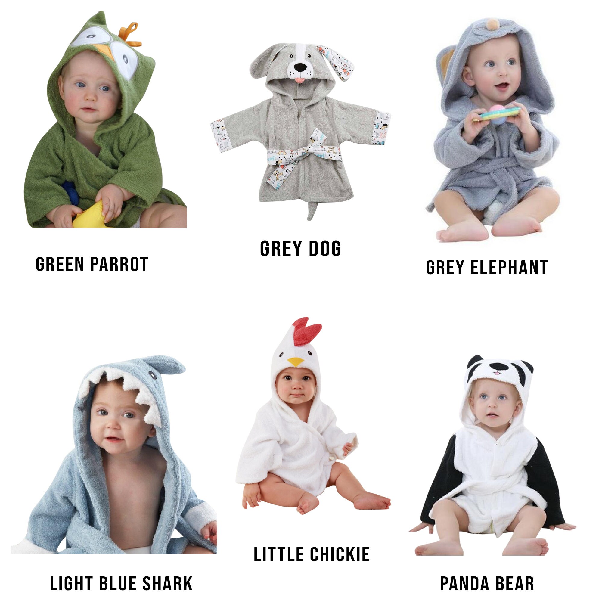 Personalized Baby Bathrobe Custom Monogram Baby Robes Name Etsy