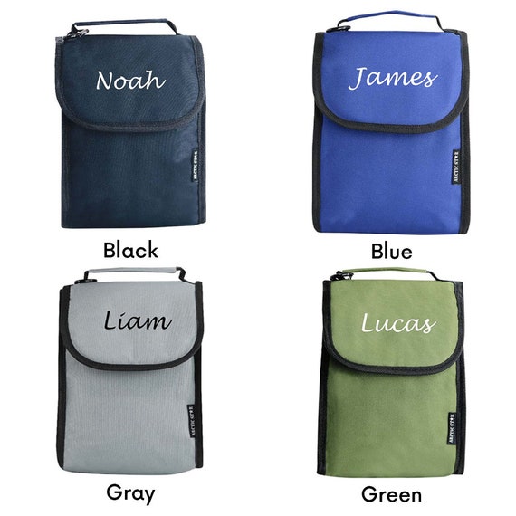 Personalized Kids Lunch Box Girls Boys Insulated Reusable Lunch Bags Gift  With Custom Name Ideal for School Picnics Travel 9x7x5 