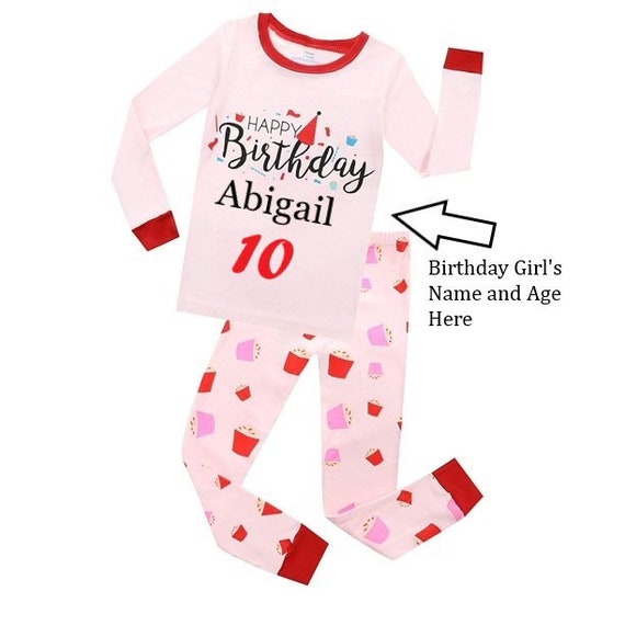 baby girl birthday pajamas
