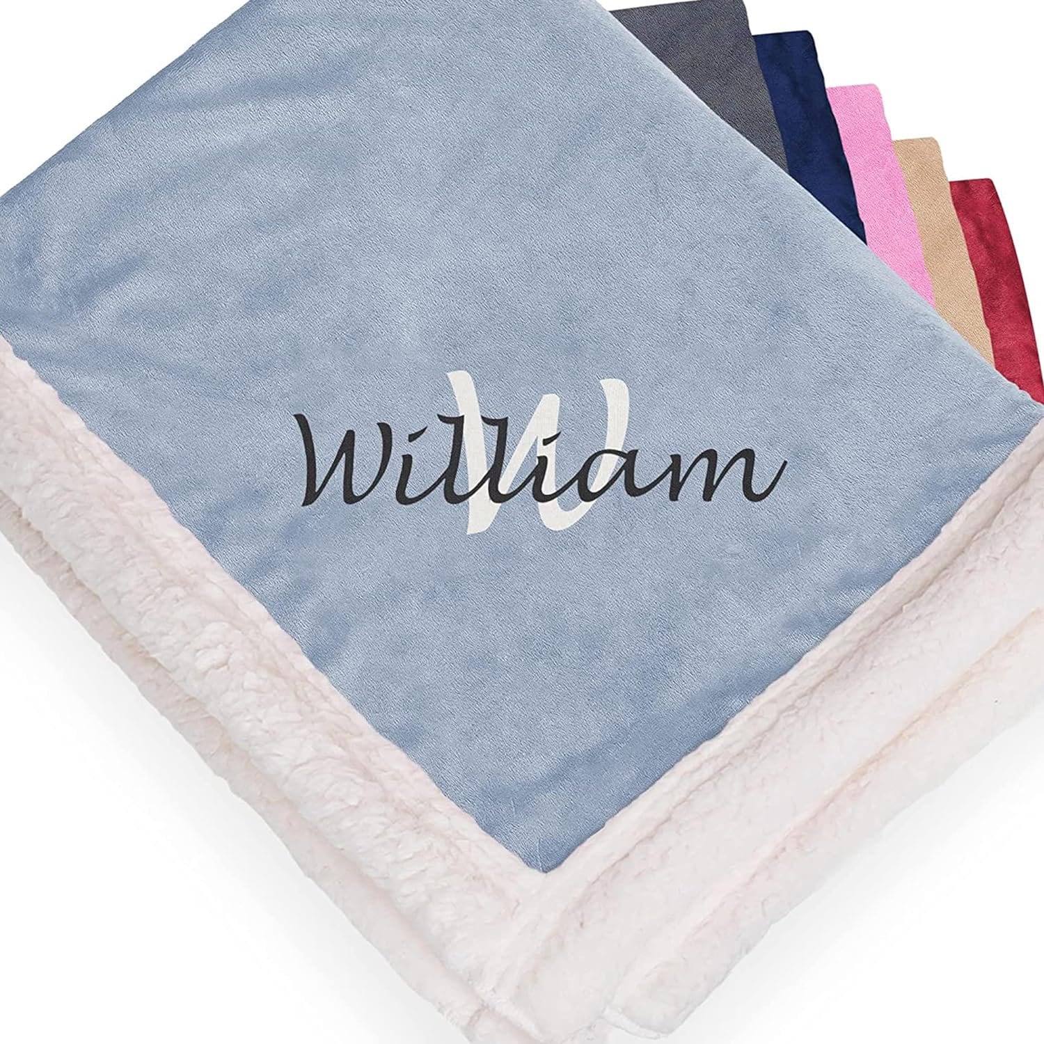 Pottery barn personalized blanket 2025