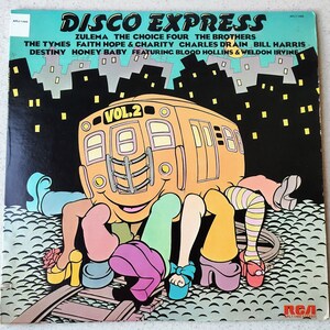 Vintage Disco Express Vol. 2 Vinyl Record Album 12&quot;, Good Condition